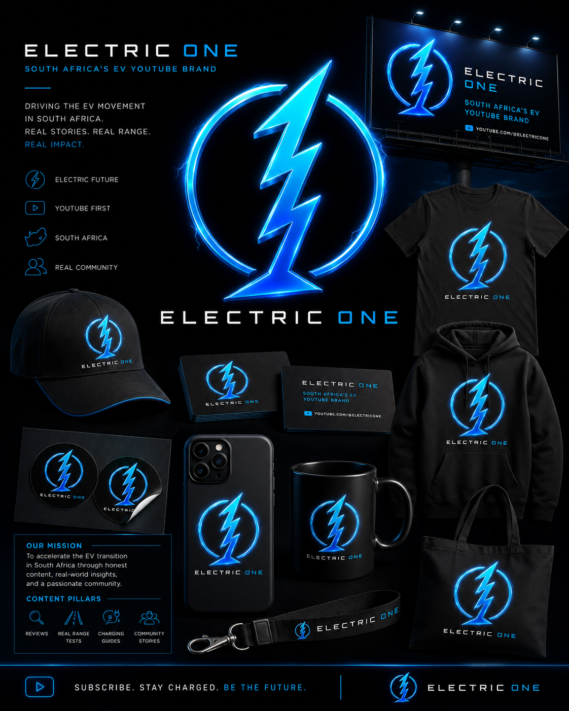 Electric One general merch exploration board